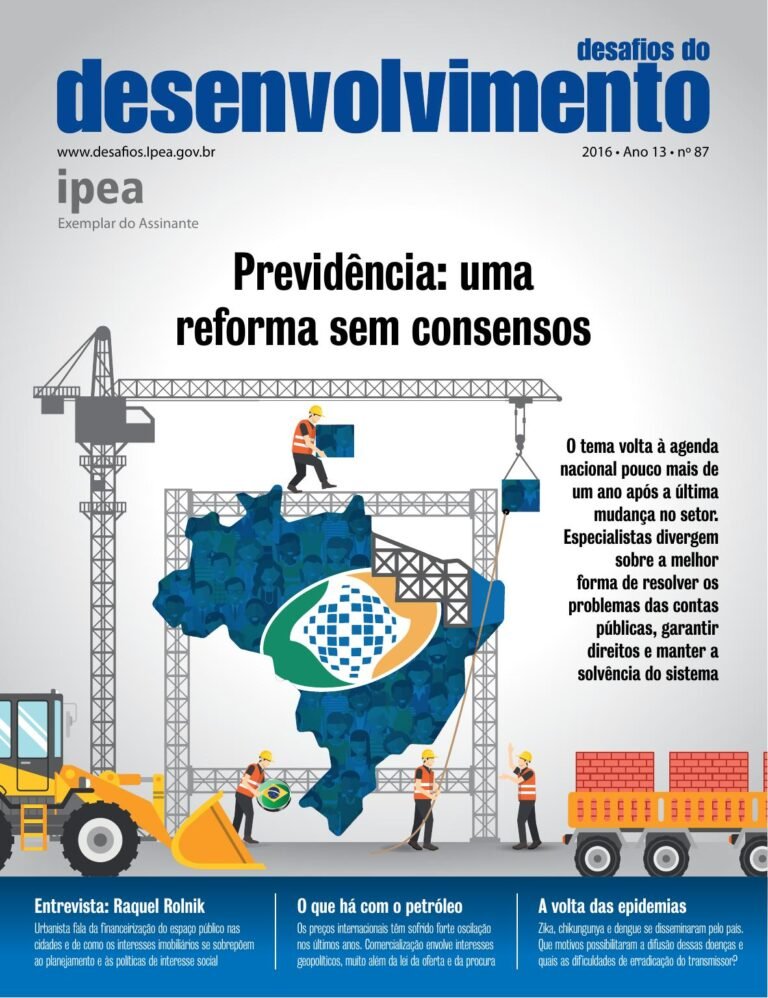 Capa da Desafios do Desenvolvimento — nº 87 — 2016
