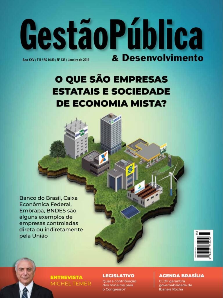 Capa da Gestão Pública & Desenvolvimento — nº 133 — Janeiro/2019