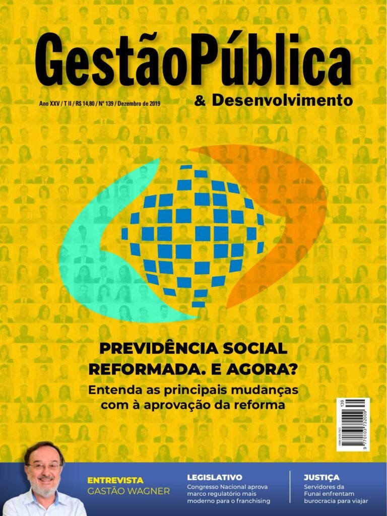 Capa da Gestão Pública & Desenvolvimento — nº 139 — Dezembro/2019