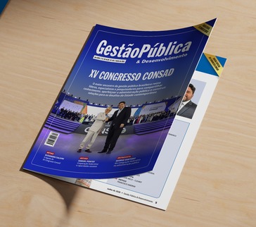 Revista Gestão Pública & Desenvolvimento sobre a mesa